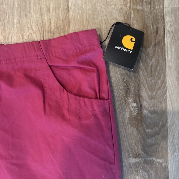 Carhart Scrub Pants 4xl NWT Fushia Pink Medical Uniform Elastic And Drawstring - Picture 2 of 5